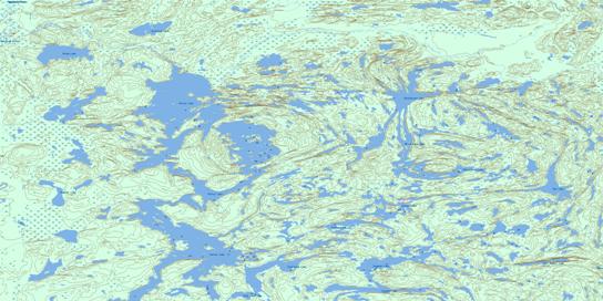Porter Lake Topo Map 074B06 at 1:50,000 scale - National Topographic System of Canada (NTS) - Toporama map