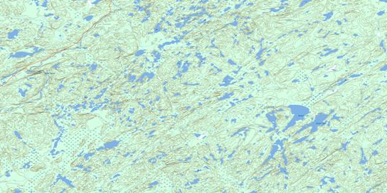 Norbert Lake Topo Map 074B08 at 1:50,000 scale - National Topographic System of Canada (NTS) - Toporama map