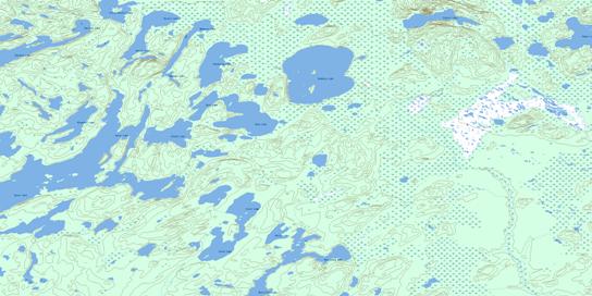 Heddery Lake Topo Map 074B12 at 1:50,000 scale - National Topographic System of Canada (NTS) - Toporama map