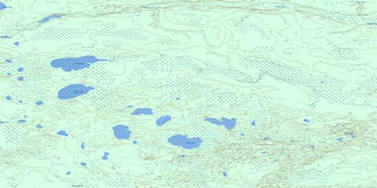 Mcadam Lake Topographic map 074C04 at 1:50,000 Scale