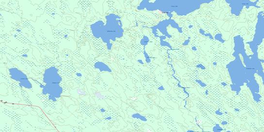 Mcaneeley Lake Topo Map 074C07 at 1:50,000 scale - National Topographic System of Canada (NTS) - Toporama map
