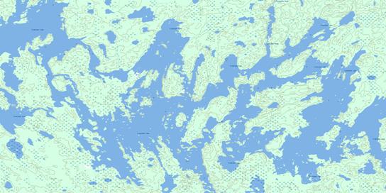 Frobisher Lake Topographic map 074C08 at 1:50,000 Scale