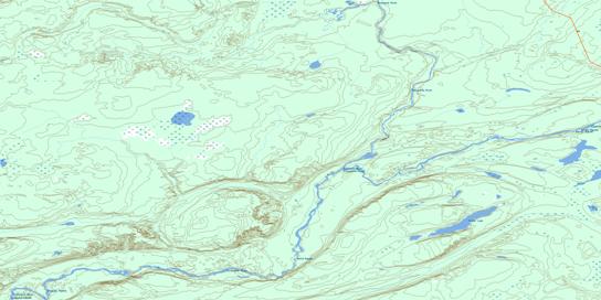 Tocker Lake Topo Map 074C14 at 1:50,000 scale - National Topographic System of Canada (NTS) - Toporama map
