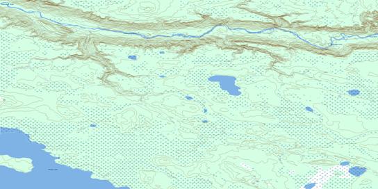 Bunting Bay Topographic map 074D09 at 1:50,000 Scale