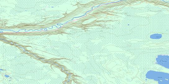 Hollies Creek Topographic map 074D10 at 1:50,000 Scale