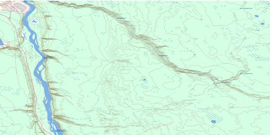 Wood Creek Topo Map 074D14 at 1:50,000 scale - National Topographic System of Canada (NTS) - Toporama map