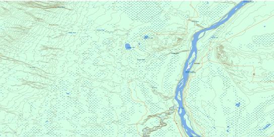 Bitumount Topographic map 074E05 at 1:50,000 Scale