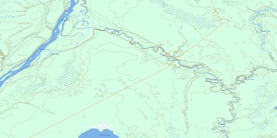 Firebag River Topographic map 074E11 at 1:50,000 Scale