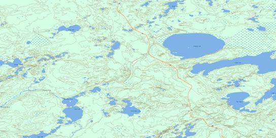 Preston Lake Topo Map 074F06 at 1:50,000 scale - National Topographic System of Canada (NTS) - Toporama map