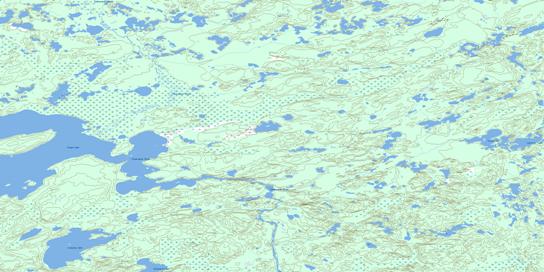 Langley Lake Topographic map 074F07 at 1:50,000 Scale