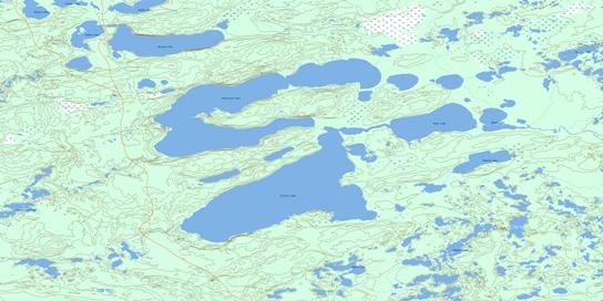 Forrest Lake Topo Map 074F11 at 1:50,000 scale - National Topographic System of Canada (NTS) - Toporama map