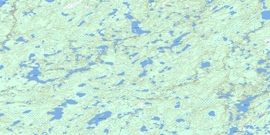 Grassick Lake Topo Map 074G01 at 1:50,000 scale - National Topographic System of Canada (NTS) - Toporama map