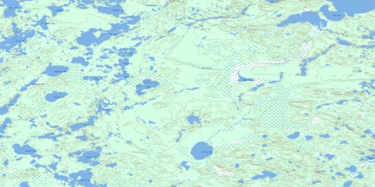 Esker Lake Topo Map 074G03 at 1:50,000 scale - National Topographic System of Canada (NTS) - Toporama map