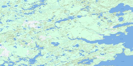 Warnes Lake Topographic map 074G06 at 1:50,000 Scale