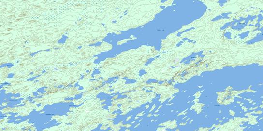 Weitzel Lake Topographic map 074G10 at 1:50,000 Scale