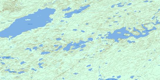 Engemann Lake Topo Map 074G15 at 1:50,000 scale - National Topographic System of Canada (NTS) - Toporama map