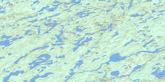 Colquhoun Lake Topographic map 074H05 at 1:50,000 Scale