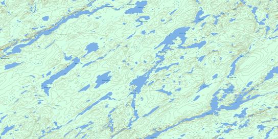 Beckett Lake Topographic map 074H08 at 1:50,000 Scale
