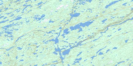 Mcdowell Lake Topographic map 074H09 at 1:50,000 Scale