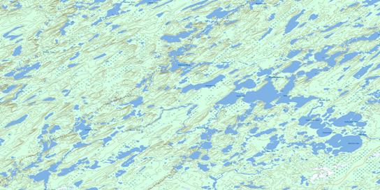 Keefe Lake Topo Map 074H10 at 1:50,000 scale - National Topographic System of Canada (NTS) - Toporama map