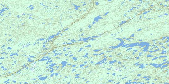Rabinovitch Lake Topo Map 074H13 at 1:50,000 scale - National Topographic System of Canada (NTS) - Toporama map