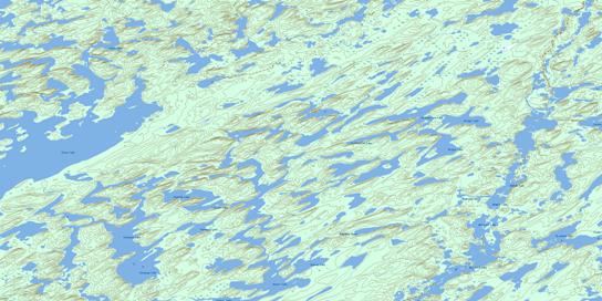 Close Lake Topographic map 074H15 at 1:50,000 Scale