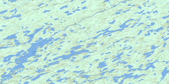 Waterfound River Topo Map 074I09 at 1:50,000 scale - National Topographic System of Canada (NTS) - Toporama map