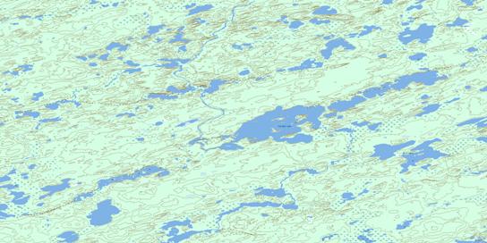 Ward Lakes Topo Map 074I10 at 1:50,000 scale - National Topographic System of Canada (NTS) - Toporama map