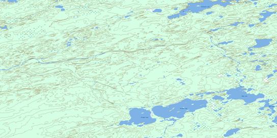 Granger Lake Topo Map 074I11 at 1:50,000 scale - National Topographic System of Canada (NTS) - Toporama map
