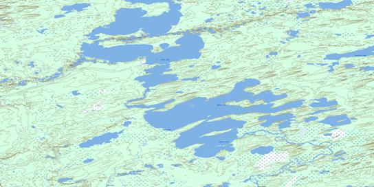 Wapata Lake Topo Map 074I13 at 1:50,000 scale - National Topographic System of Canada (NTS) - Toporama map