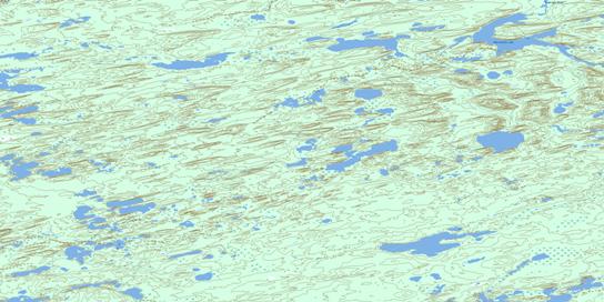 Umfreville Lake Topographic map 074I14 at 1:50,000 Scale