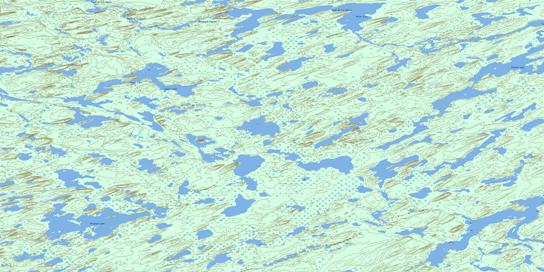 Kosdaw Lake Topo Map 074I16 at 1:50,000 scale - National Topographic System of Canada (NTS) - Toporama map