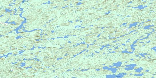 Bernard Lake Topo Map 074J03 at 1:50,000 scale - National Topographic System of Canada (NTS) - Toporama map