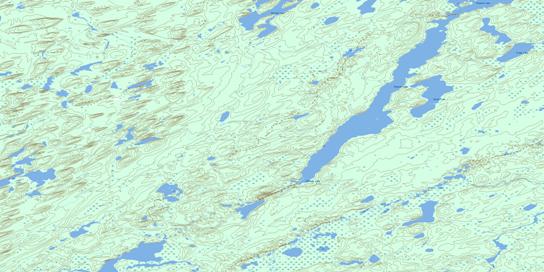 Thomson Lake Topographic map 074J08 at 1:50,000 Scale