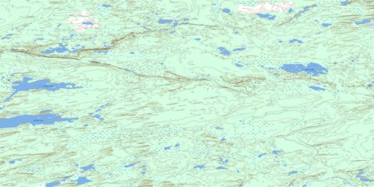 Lawrysyn Lake Topo Map 074J16 at 1:50,000 scale - National Topographic System of Canada (NTS) - Toporama map