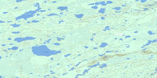 Bartlett Lake Topographic map 074K12 at 1:50,000 Scale