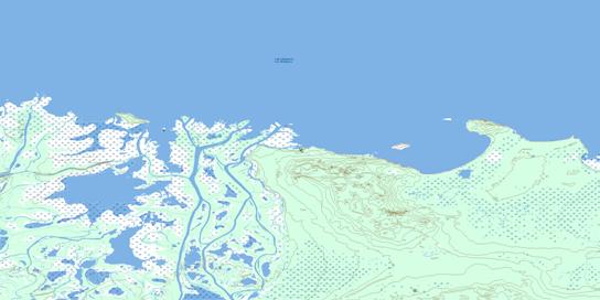 Big Point Topo Map 074L10 at 1:50,000 scale - National Topographic System of Canada (NTS) - Toporama map