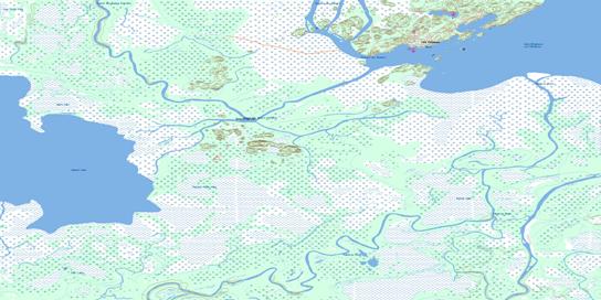 Fort Chipewyan Topographic map 074L11 at 1:50,000 Scale