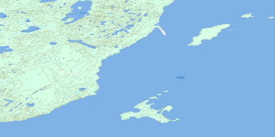 Bustard Island Topographic map 074L15 at 1:50,000 Scale