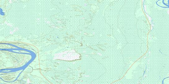 Peltier Creek Topographic map 074M04 at 1:50,000 Scale