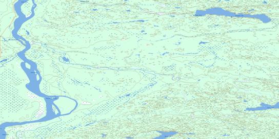 Bocquene Lake Topo Map 074M06 at 1:50,000 scale - National Topographic System of Canada (NTS) - Toporama map