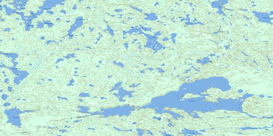 Colin Lake Topographic map 074M09 at 1:50,000 Scale