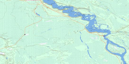 Fitzgerald Topo Map 074M13 at 1:50,000 scale - National Topographic System of Canada (NTS) - Toporama map