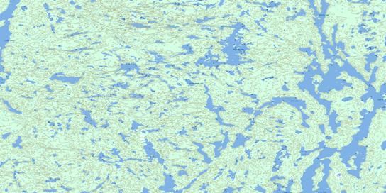 Mercredi Lake Topographic map 074M15 at 1:50,000 Scale