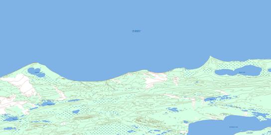 Cantara Bay Topographic map 074N02 at 1:50,000 Scale