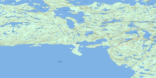 Thluicho Lake Topo Map 074N11 at 1:50,000 scale - National Topographic System of Canada (NTS) - Toporama map