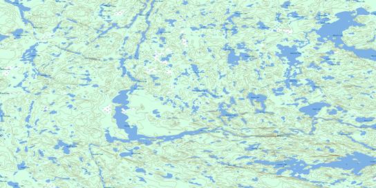 Thainka Lake Topo Map 074N13 at 1:50,000 scale - National Topographic System of Canada (NTS) - Toporama map