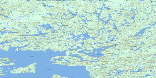 Burchnall Lake Topo Map 074N15 at 1:50,000 scale - National Topographic System of Canada (NTS) - Toporama map