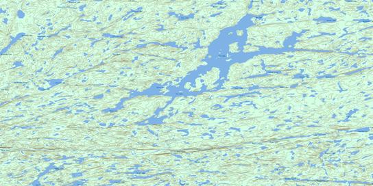 Ena Lake Topo Map 074N16 at 1:50,000 scale - National Topographic System of Canada (NTS) - Toporama map