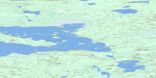 Riou Lake Topo Map 074O01 at 1:50,000 scale - National Topographic System of Canada (NTS) - Toporama map